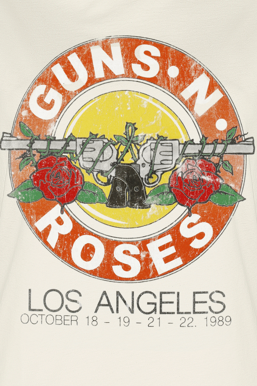 T-Shirt Manches courtes  de Guns N' Roses - Amplified Collection - Vintage Bullet - S à XL - pour Femme - blanc cassé - Guns N' Roses - View 2