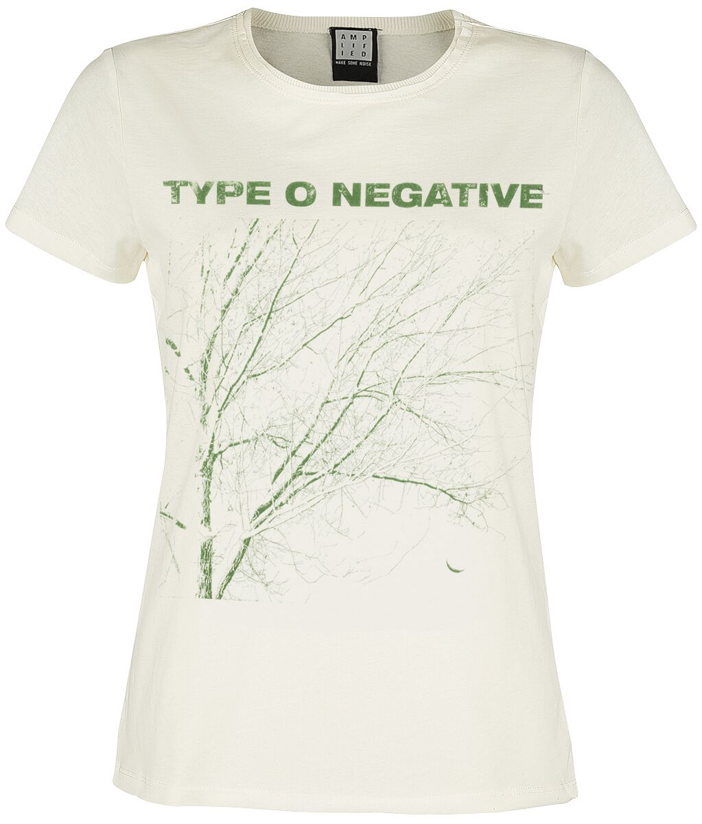 T-Shirt Manches courtes  de Type O Negative - Amplified Collection - Green Tree - S à XL - pour Femme - blanc cassé - Type O Negative