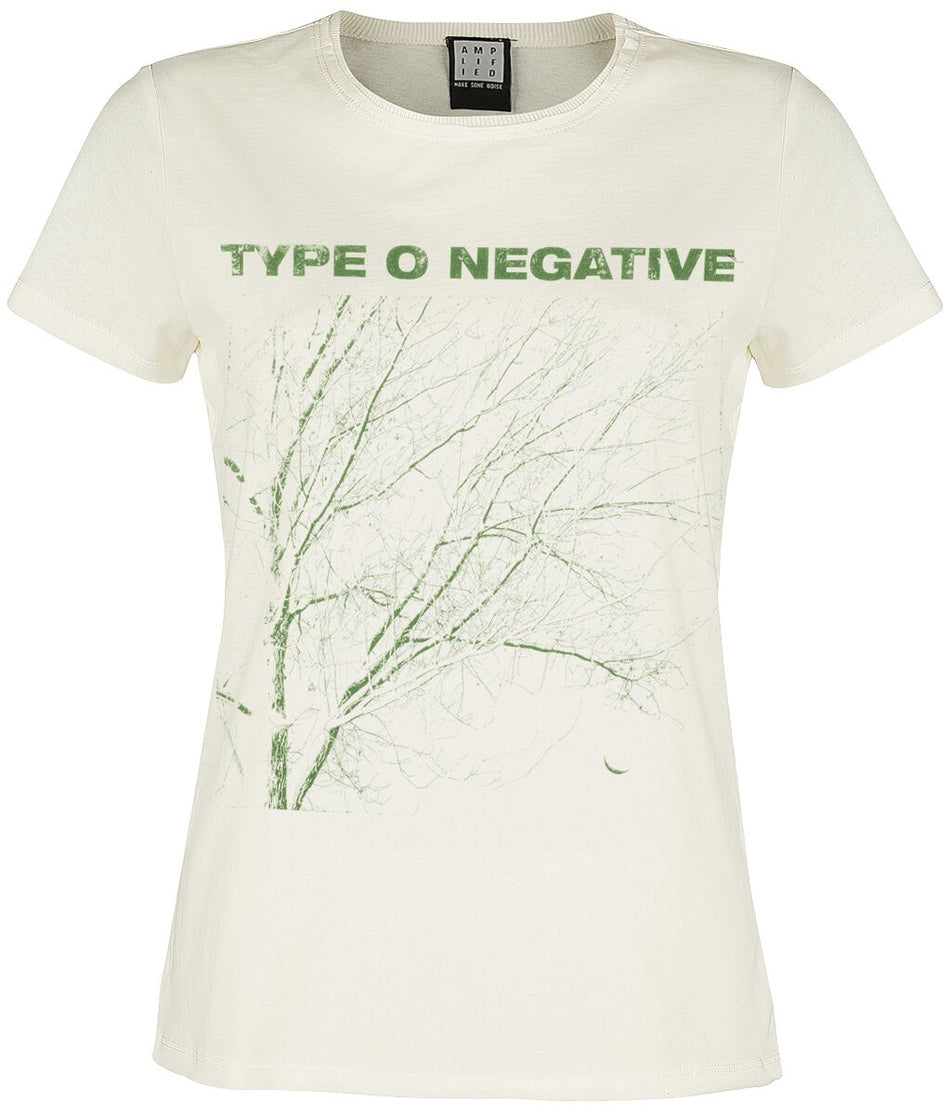 T-Shirt Manches courtes  de Type O Negative - Amplified Collection - Green Tree - S à XL - pour Femme - blanc cassé - Type O Negative