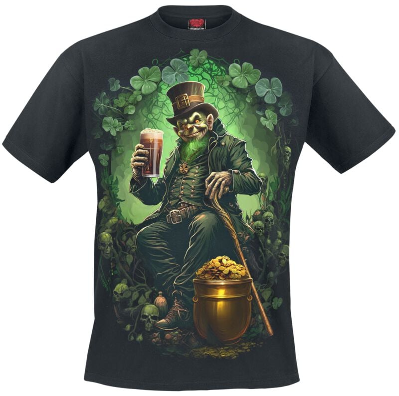 T-Shirt Manches courtes  de Spiral - Shenanigans - S à 4XL - pour Homme - noir - Spiral