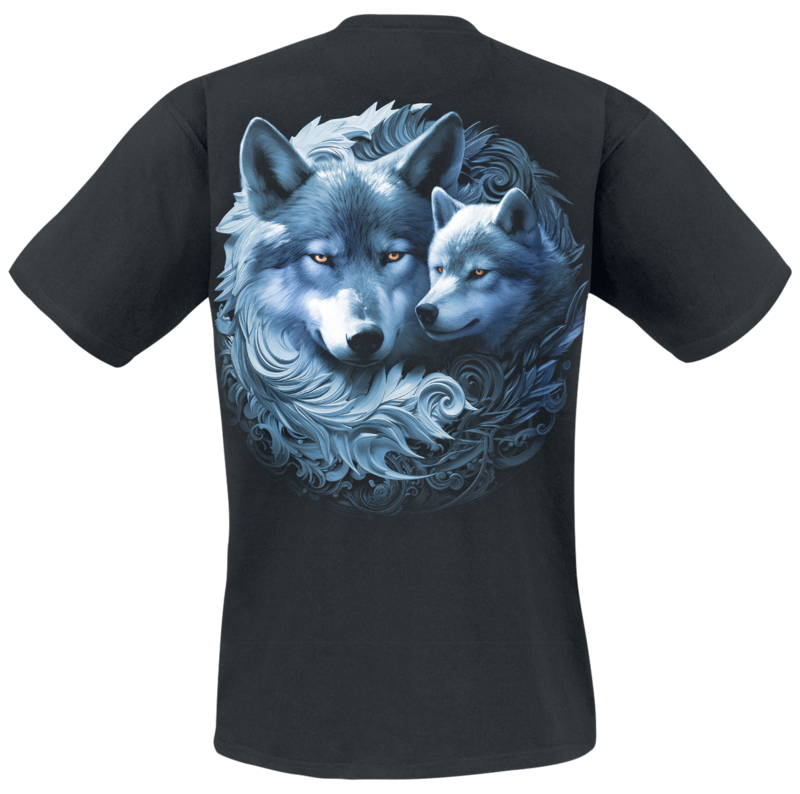 T-Shirt Manches courtes  de Spiral - Wolf Guardian - S à 4XL - pour Homme - noir - Spiral - View 2