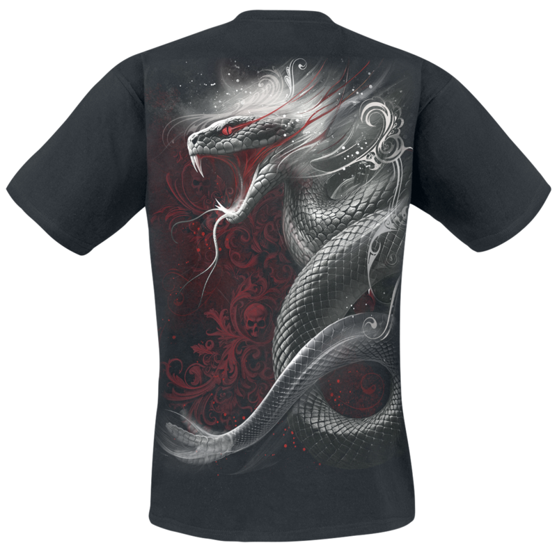 T-Shirt Manches courtes  de Spiral - Gothic Serpent - S à 4XL - pour Homme - noir - Spiral - View 2