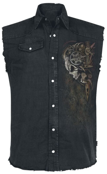 Veste Sans Manches  de Spiral - Diesel Punk - M à 4XL - pour Homme - noir - Spiral