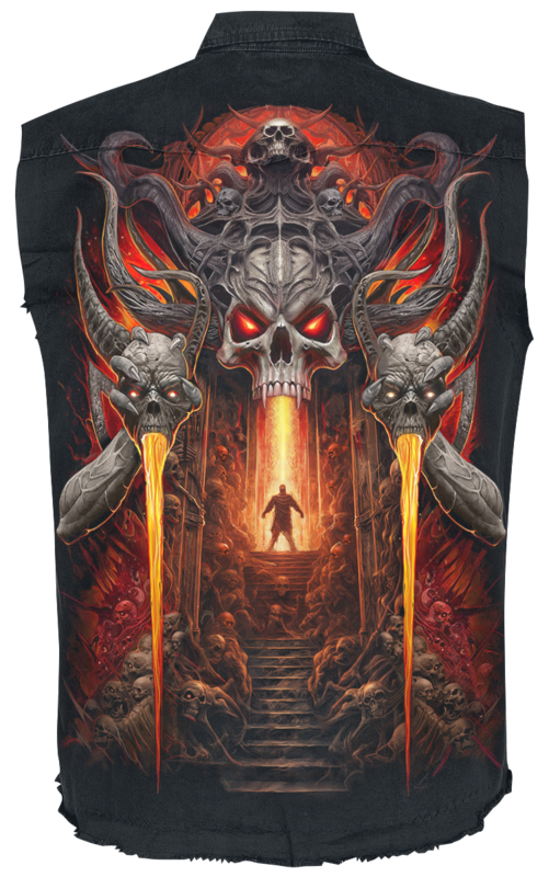 Veste  de Spiral - Gates Of Hell - M à L - pour Homme - noir - Spiral - View 2