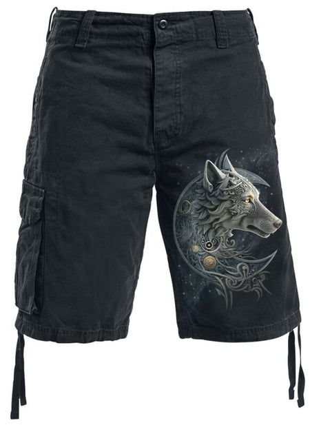 Short  de Spiral - Loup Celtique - S à XL - pour Homme - noir - Spiral