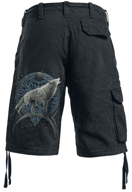 Short  de Spiral - Loup Celtique - S à XL - pour Homme - noir - Spiral - View 2