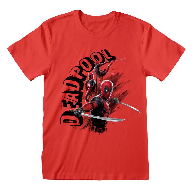 T-Shirt Manches courtes  de Deadpool 3 - S à XXL - pour Homme - rouge - Deadpool 3