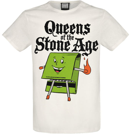 T-Shirt Manches courtes  de Queens Of The Stone Age - Amplified Collection - Match Book - M à XXL - pour Homme - blanc cassé - Queens Of The Stone Age