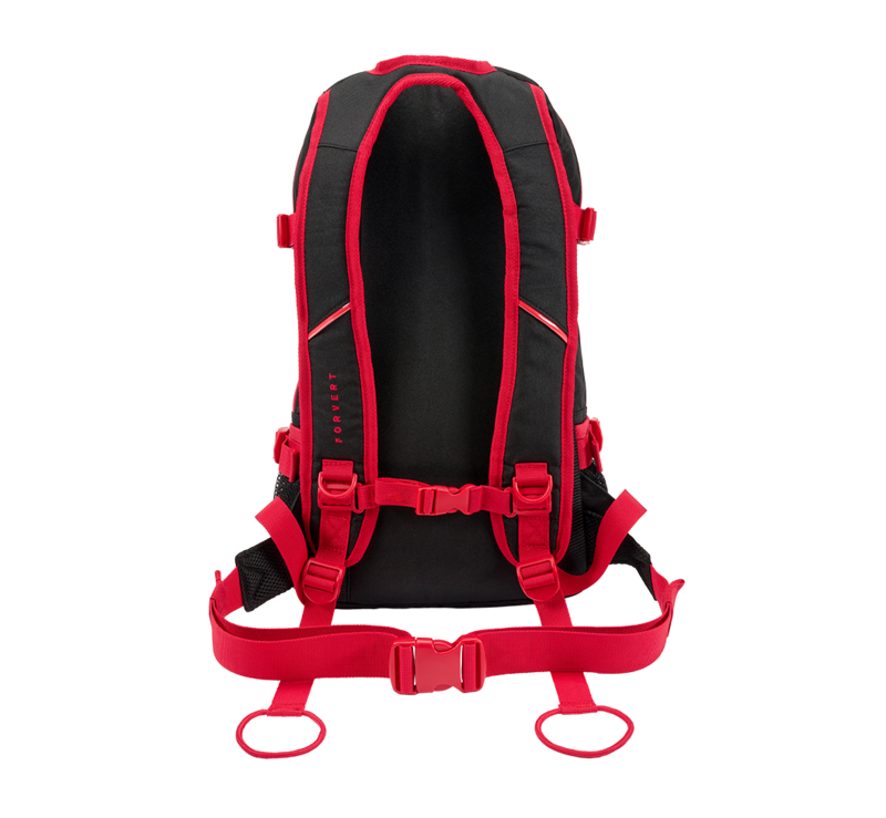 Sac à dos  de Forvert - Fire Louis - pour Unisexe - noir/rouge - Forvert - View 2
