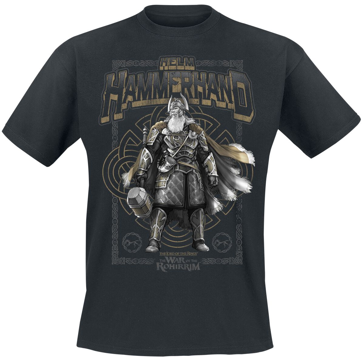 T-Shirt Manches courtes  de Le Seigneur Des Anneaux - La Guerre des Rohirrim - Casque & Marteau - S à XXL - pour Homme - noir - Le Seigneur Des Anneaux