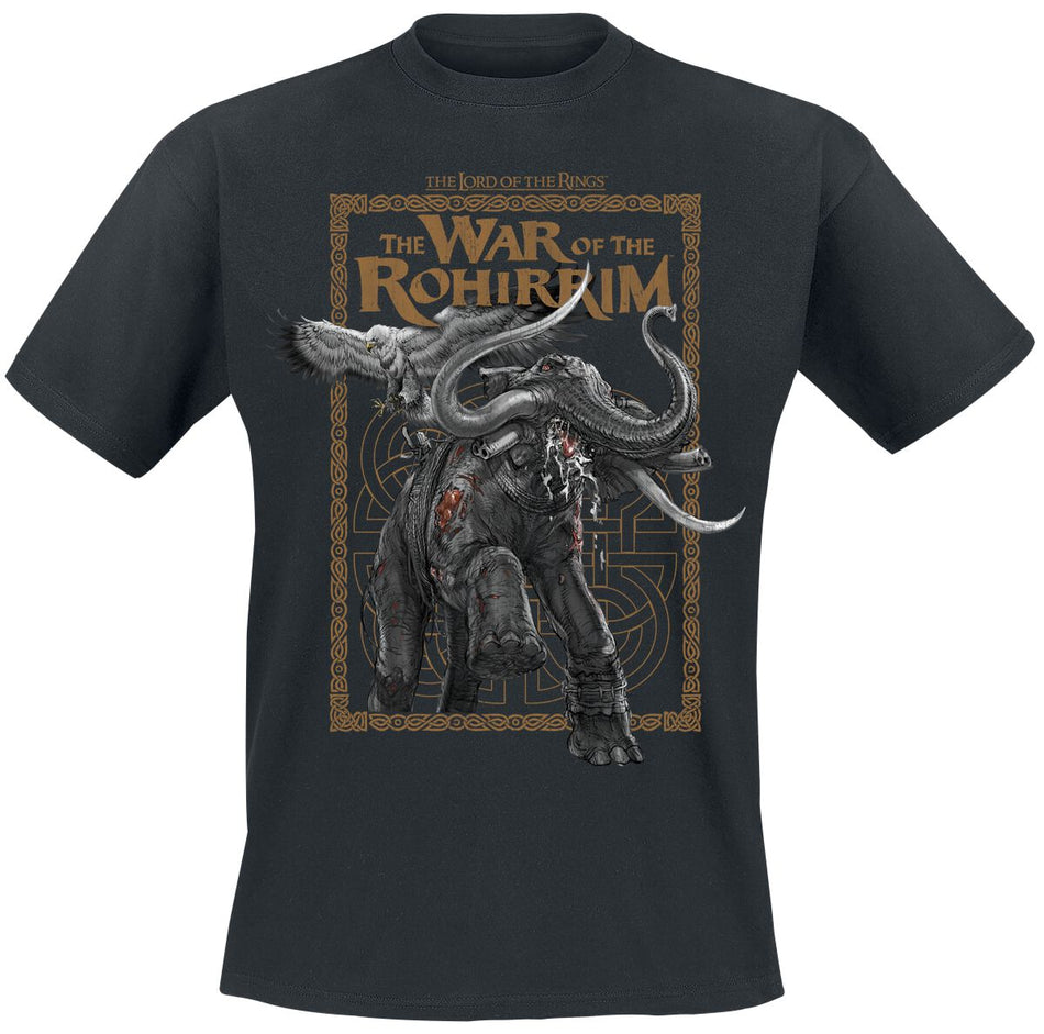 T-Shirt Manches courtes  de Le Seigneur Des Anneaux - La Guerre des Rohirrim - Rabid Mumak - S à XXL - pour Homme - noir - Le Seigneur Des Anneaux