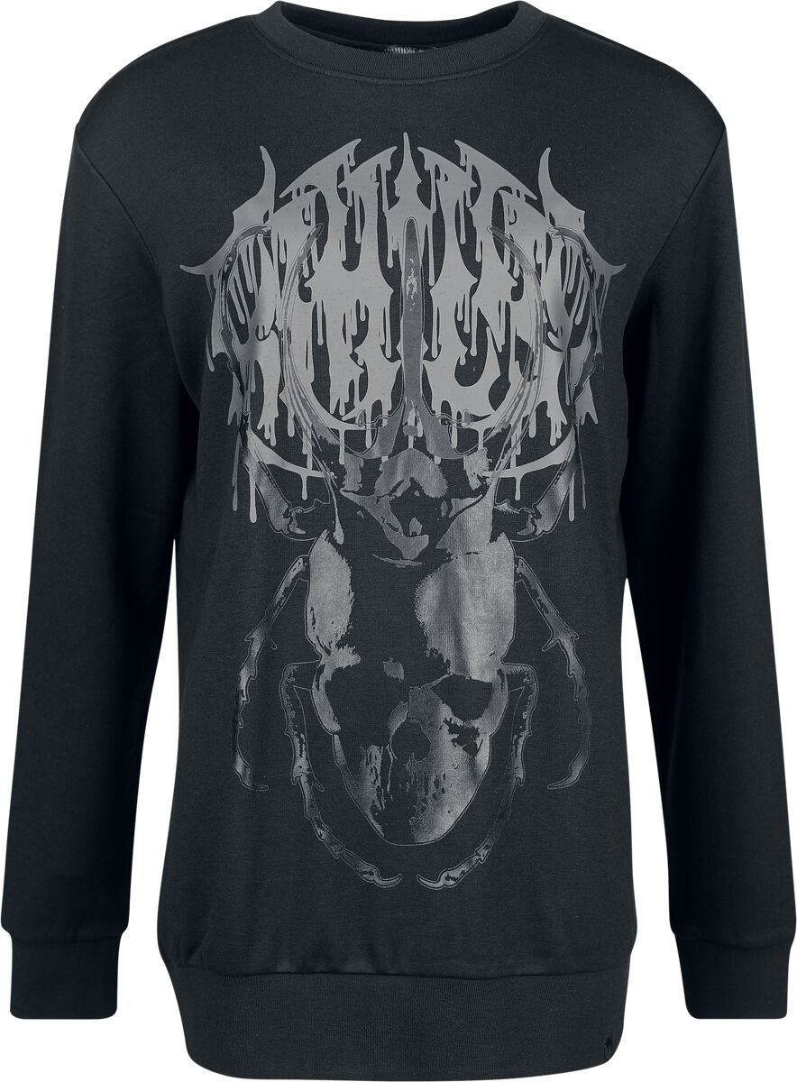 Sweat-shirt Gothic de KIHILIST by KILLSTAR - Nightcrawler Sweatshirt - XS à 4XL - pour Homme - noir - KIHILIST by KILLSTAR