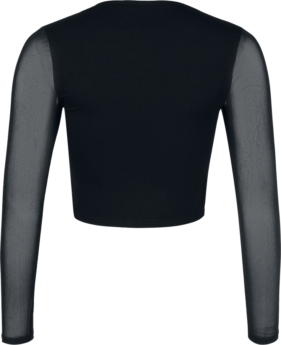 T-shirt manches longues Gothic de KIHILIST by KILLSTAR - Ink of Night Top - XS à XXL - pour Femme - noir - KIHILIST by KILLSTAR - View 2