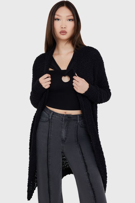 Gilets & Ponchos Gothic de KIHILIST by KILLSTAR - Dreadrift Cardigan - XS à 4XL - pour Femme - noir - KIHILIST by KILLSTAR