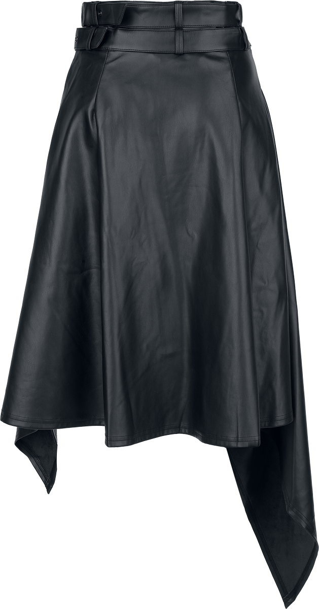 Jupe mi-longue Gothic de KIHILIST by KILLSTAR - Noir Ruin Skirt - XS à 4XL - pour Femme - noir - KIHILIST by KILLSTAR - View 2