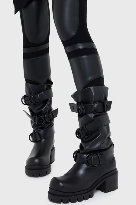 Bottes Gothic de KIHILIST by KILLSTAR - Bleak Boots - EU36 à EU41 - pour Femme - noir - KIHILIST by KILLSTAR - View 2