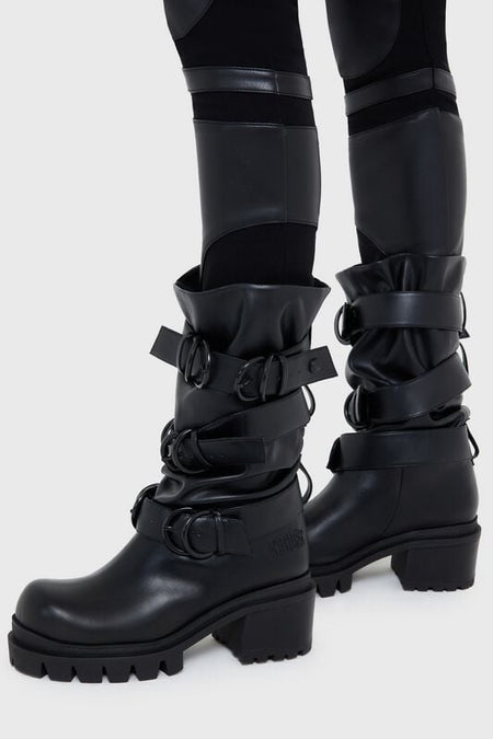 Bottes Gothic de KIHILIST by KILLSTAR - Bleak Boots - EU36 à EU41 - pour Femme - noir - KIHILIST by KILLSTAR