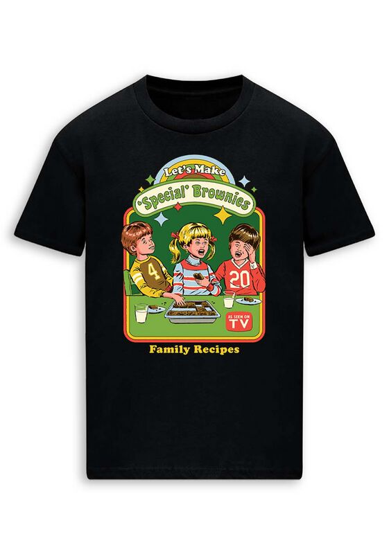 T-Shirt Manches courtes Fun de Steven Rhodes - Let´s Make Brownies - M à 3XL - pour Homme - noir - Steven Rhodes