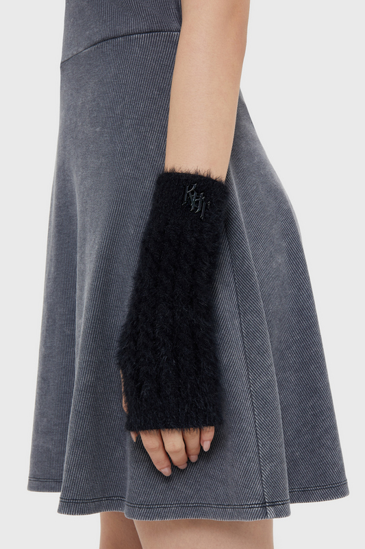 Mitaines Gothic de KIHILIST by KILLSTAR - Moons Gaze Fingerless Gloves - pour Femme - noir - KIHILIST by KILLSTAR - View 2