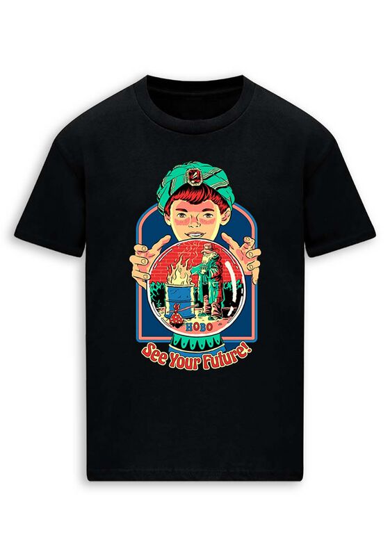 T-Shirt Manches courtes Fun de Steven Rhodes - See Your Future - M à 3XL - pour Homme - noir - Steven Rhodes