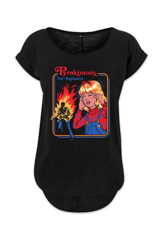 T-Shirt Manches courtes Fun de Steven Rhodes - Pyrokenesis For Beginners - S à XXL - pour Femme - noir - Steven Rhodes