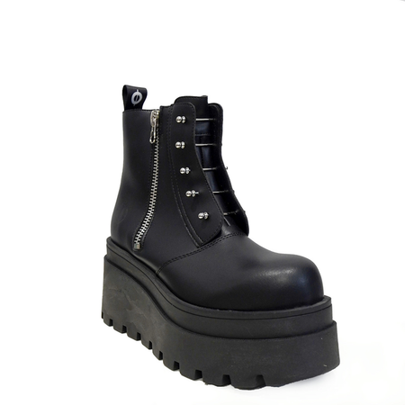 Bottes Gothic de Altercore - Neris Vegan - EU38 à EU41 - pour Femme - noir - Altercore - View 2