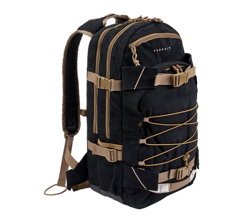 Sac à dos  de Forvert - Cord Laptop Louis - pour Unisexe - noir/beige - Forvert