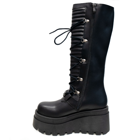 Bottes Gothic de Altercore - Lucid Vegan - EU36 à EU41 - pour Femme - noir - Altercore - View 2