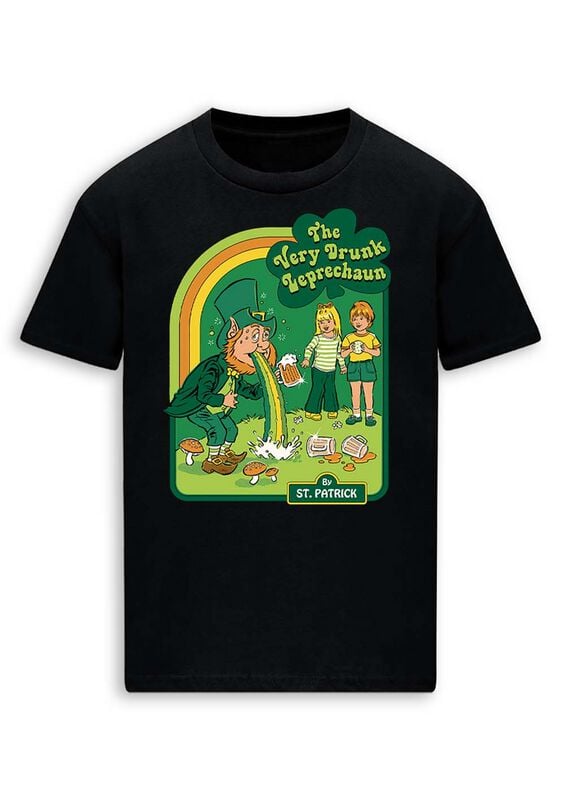 T-Shirt Manches courtes Fun de Steven Rhodes - The Very Drunk Leprechuan - M à 3XL - pour Homme - noir - Steven Rhodes