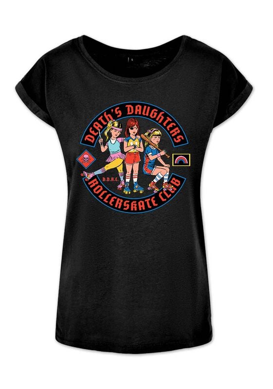 T-Shirt Manches courtes Fun de Steven Rhodes - DDRC - S à XXL - pour Femme - noir - Steven Rhodes