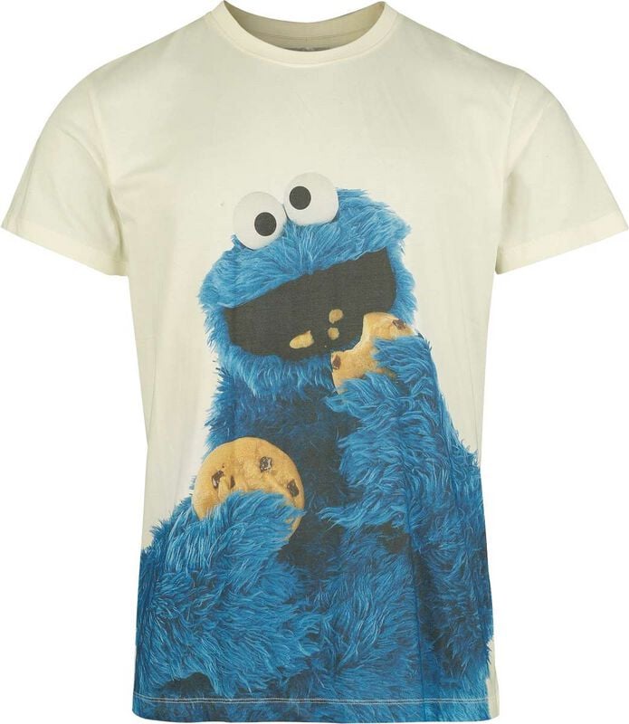 T-Shirt Manches courtes  de Sesame Street - Cookie Monster - Krümelmonster - S à 3XL - pour Homme - multicolore - Sesame Street
