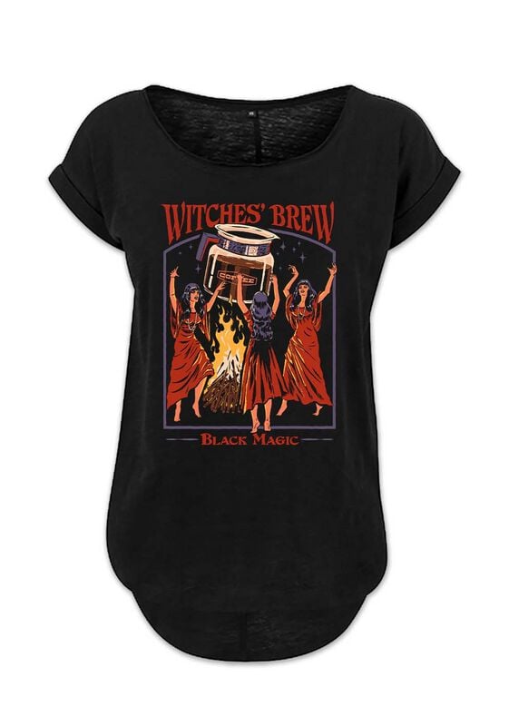 T-Shirt Manches courtes Fun de Steven Rhodes - Witches Brew - S à L - pour Femme - noir - Steven Rhodes