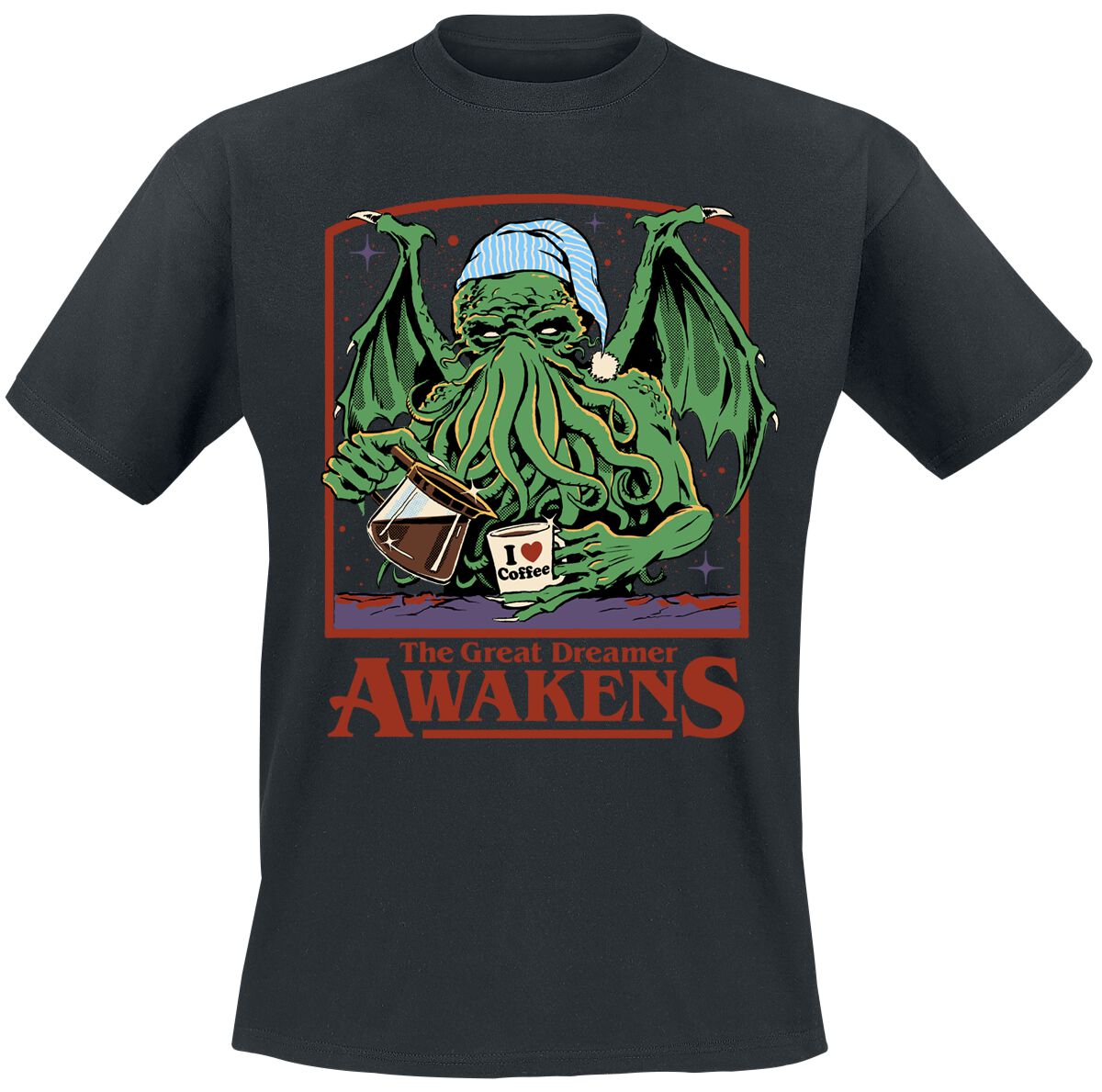 T-Shirt Manches courtes Fun de Steven Rhodes - The Great Dreamer - M à 3XL - pour Homme - noir - Steven Rhodes