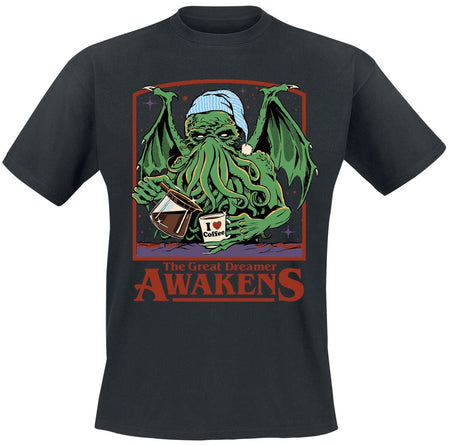 T-Shirt Manches courtes Fun de Steven Rhodes - The Great Dreamer - M à 3XL - pour Homme - noir - Steven Rhodes