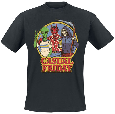 T-Shirt Manches courtes Fun de Steven Rhodes - Casual Friday - M à 3XL - pour Homme - noir - Steven Rhodes