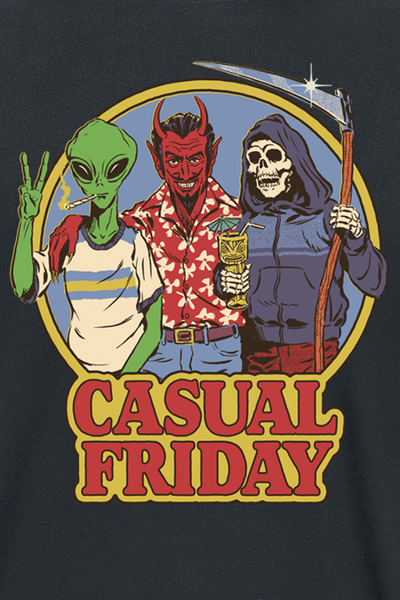 T-Shirt Manches courtes Fun de Steven Rhodes - Casual Friday - M à 3XL - pour Homme - noir - Steven Rhodes - View 2