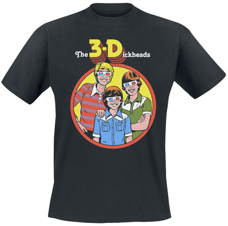 T-Shirt Manches courtes Fun de Steven Rhodes - 3D - M à 3XL - pour Homme - noir - Steven Rhodes