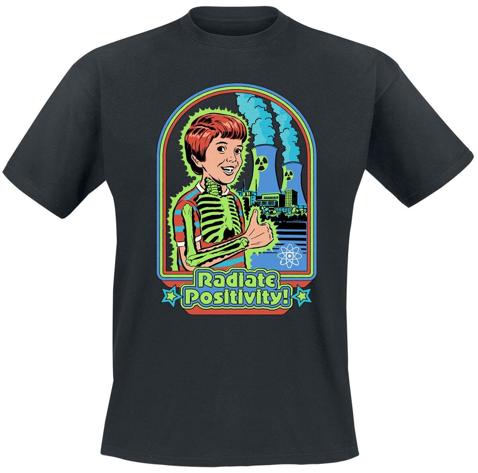 T-Shirt Manches courtes Fun de Steven Rhodes - Radiate Positivity - M à 3XL - pour Homme - noir - Steven Rhodes