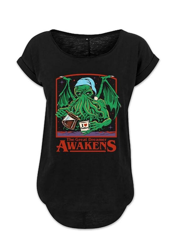 T-Shirt Manches courtes Fun de Steven Rhodes - The Great Dreamer - S à L - pour Femme - noir - Steven Rhodes