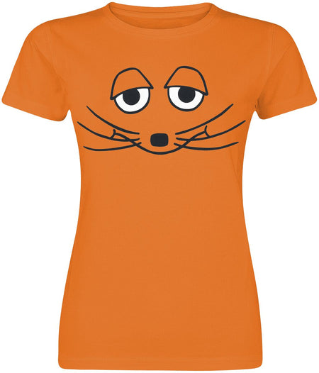T-Shirt Manches courtes  de Die Sendung mit der Maus - La Souris - S à 3XL - pour Femme - orange - Die Sendung mit der Maus