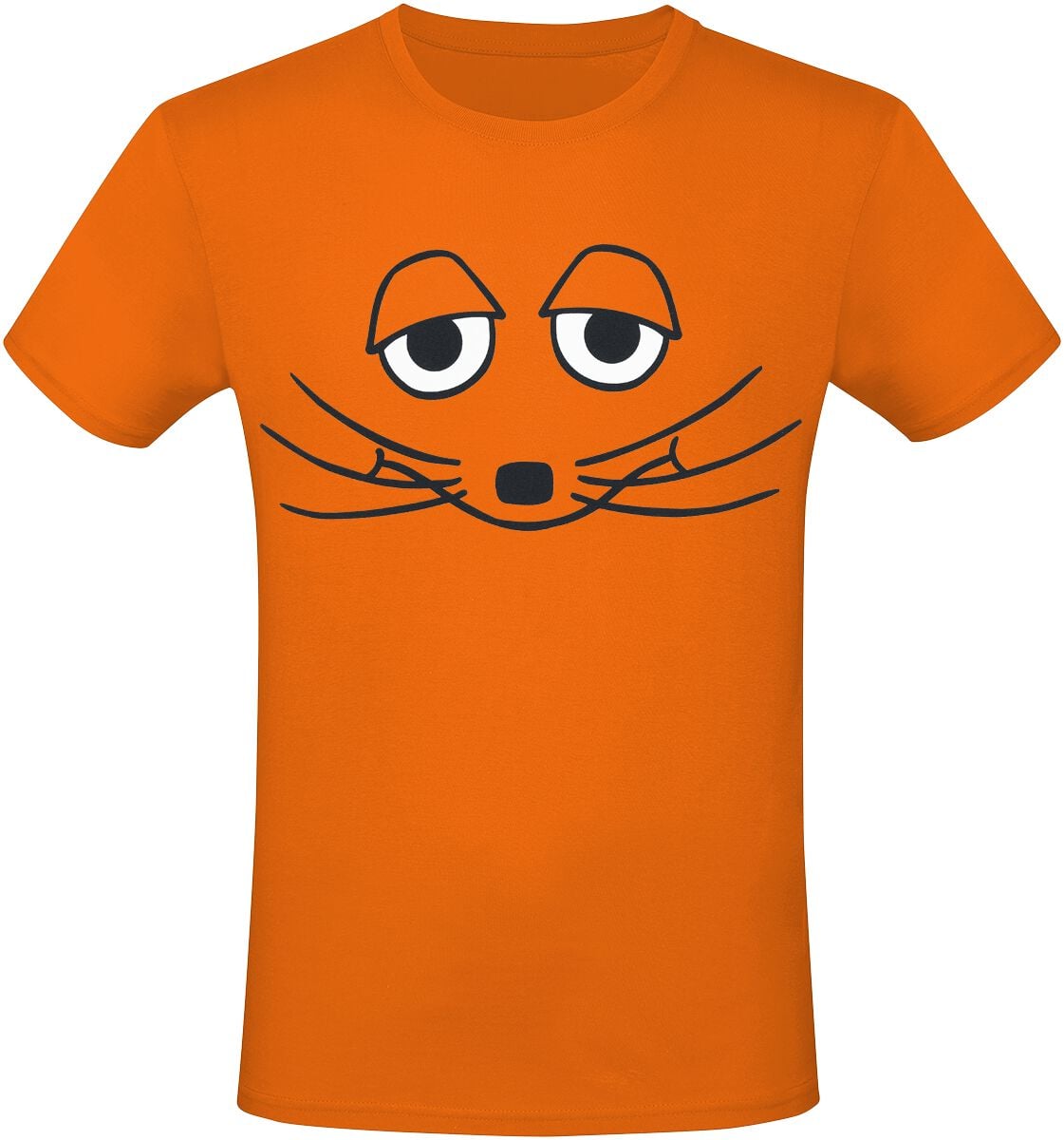 T-Shirt Manches courtes  de Die Sendung mit der Maus - La Souris - S à 3XL - pour Homme - orange - Die Sendung mit der Maus