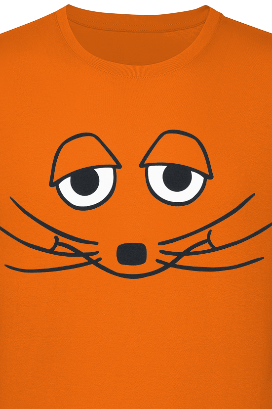 T-Shirt Manches courtes  de Die Sendung mit der Maus - La Souris - S à 3XL - pour Homme - orange - Die Sendung mit der Maus - View 2