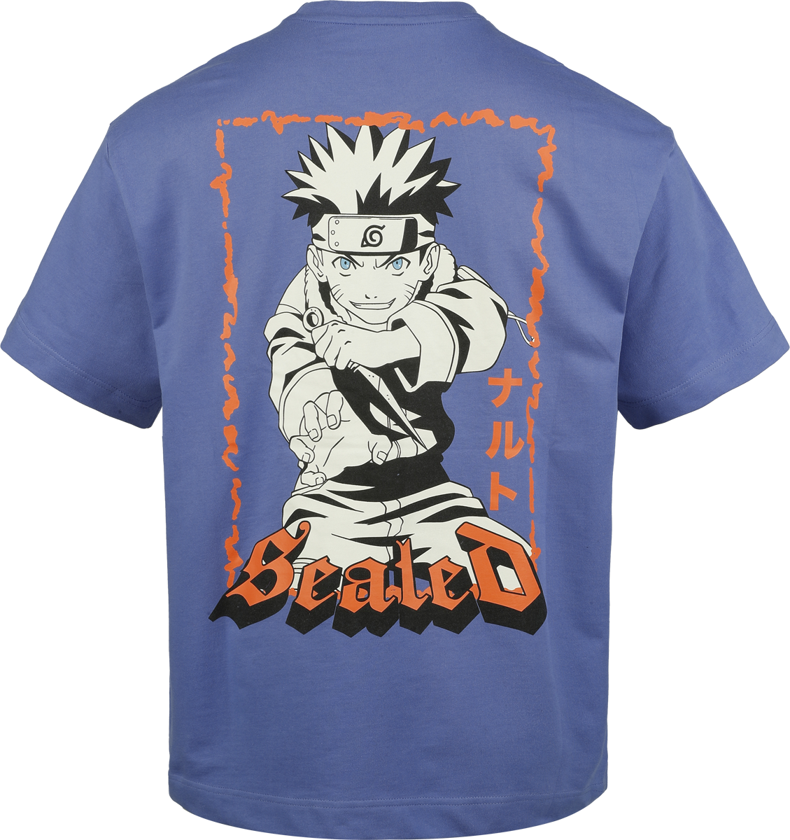 T-Shirt Oversize  de Naruto - Logo - Oversize - S à XL - pour Homme - bleu - Naruto - View 2