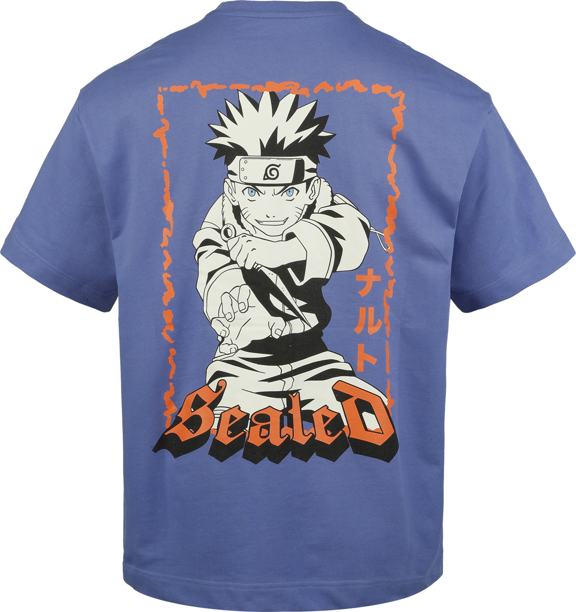 T-Shirt Oversize  de Naruto - Logo - Oversize - S à XL - pour Homme - bleu - Naruto - View 2