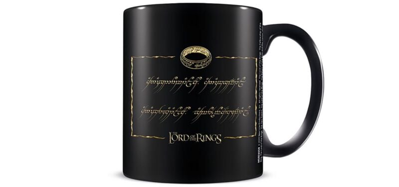 Mug  de Le Seigneur Des Anneaux - L'Anneau - pour Unisexe - noir/or - Le Seigneur Des Anneaux