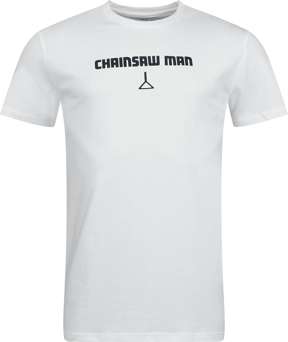 T-Shirt Manches courtes  de Chainsaw Man - S à XXL - pour Homme - blanc - Chainsaw Man