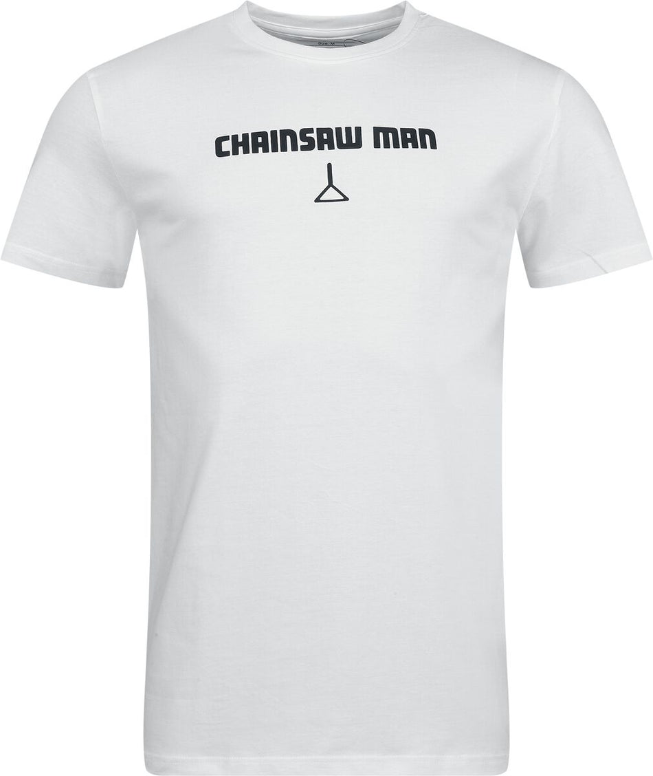 T-Shirt Manches courtes  de Chainsaw Man - S à XXL - pour Homme - blanc - Chainsaw Man