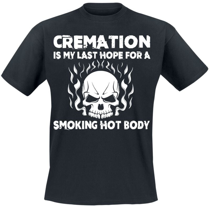 T-Shirt Manches courtes Fun de Slogans - Smoking Hot Body - M à 3XL - pour Homme - noir - Slogans