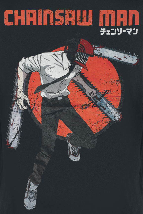 T-Shirt Manches courtes  de Chainsaw Man - Attack Mode - S à XXL - pour Homme - noir - Chainsaw Man - View 2