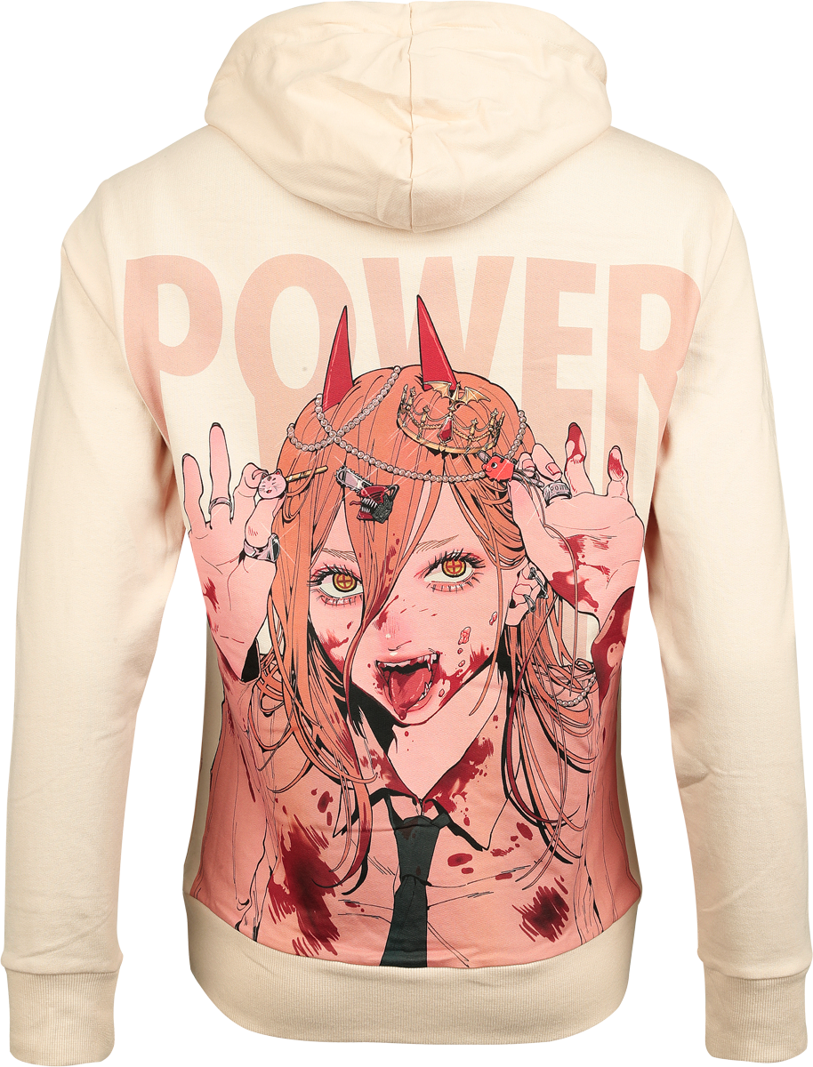 Sweat-shirt à capuche  de Chainsaw Man - Power Tokyo Division 4 - S à XL - pour Femme - beige - Chainsaw Man - View 2